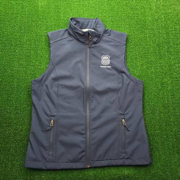 Union Pacific Employee Vest Womens XL Blue Uniform Work Wear Premium Team Logo - Picture 1 of 7